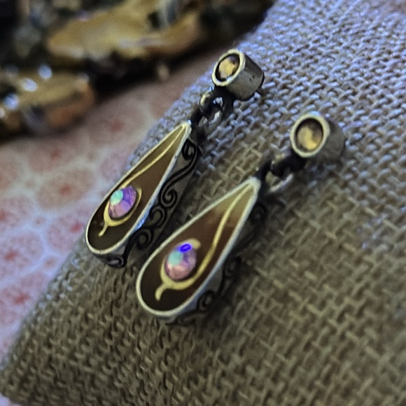 ❤️ Brighton pierced earrings tear drop shape - Picture 5 of 6